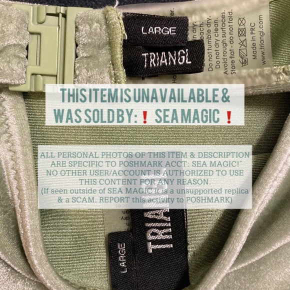 🌺 SOLD 🌺 Triangl Kiara Velvet Bikini Set - Picture 12 of 14